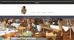 Desktop Screenshot of gasthof-geigelstein.de