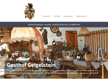 Tablet Screenshot of gasthof-geigelstein.de